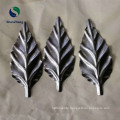 Stamping leaves or flowers for fence and gate decoration